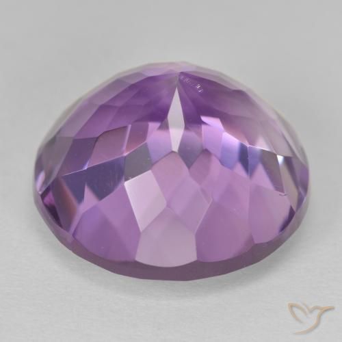 Amethyst Gemstone in 15 mm (calibrated) Size for Sale, Amethyst Stone in Iris Violet Color