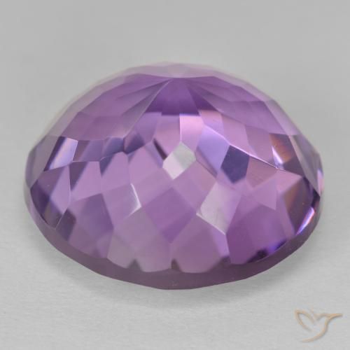 Amethyst Gemstone in 16 mm (calibrated) Size for Sale, Amethyst Stone in Medium Violet Color