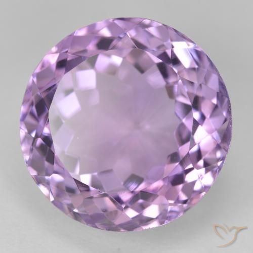 16.90 ct Violet Amethyst Stone, Natural Amethyst in Round Facet Shape for Sale