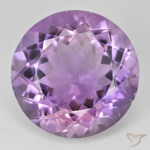 24.79ct Natural Medium Violet Amethyst, Round, VVS-VS