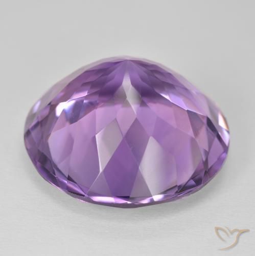 Amethyst Gemstone in 20 mm (calibrated) Size for Sale, Amethyst Stone in Medium Violet Color