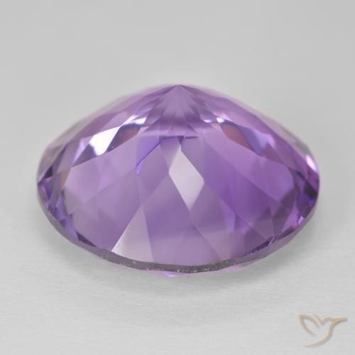 Amethyst Gemstone in 20 mm (calibrated) Size for Sale, Amethyst Stone in Medium Violet Color