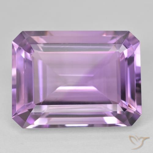 22.71ct Natural Purplish Violet Amethyst, Emerald Cut, VVS