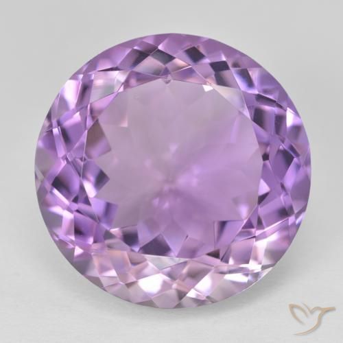 26.80ct Natural Medium Pink Violet Amethyst, Round, VVS