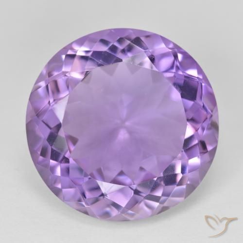 22.21ct Natural Medium Violet Amethyst, Round, VVS-VS