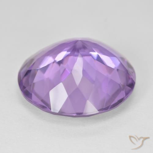 Amethyst Gemstone in 20 mm (calibrated) Size for Sale, Amethyst Stone in Medium Violet Color