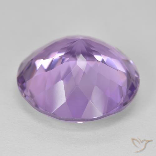 Amethyst Gemstone in 20 mm (calibrated) Size for Sale, Amethyst Stone in Pinkish Violet Color