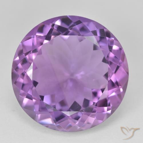 23.92ct Natural Pinkish Violet Amethyst, Round, VVS-VS