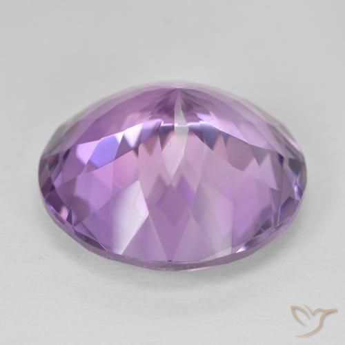 Amethyst Gemstone in 20 mm (calibrated) Size for Sale, Amethyst Stone in Pinkish Violet Color