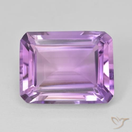 16.33 ct Octagon Cut Amethyst, 18 x 14 mm From Brazil, Photo A