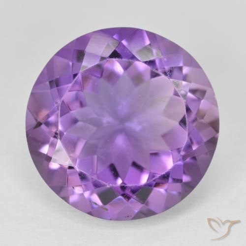 12.47ct Natural Pinkish Violet Amethyst, Round, VVS