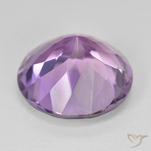 Amethyst Gemstone in 16 mm (calibrated) Size for Sale, Amethyst Stone in Medium Pink Violet Color