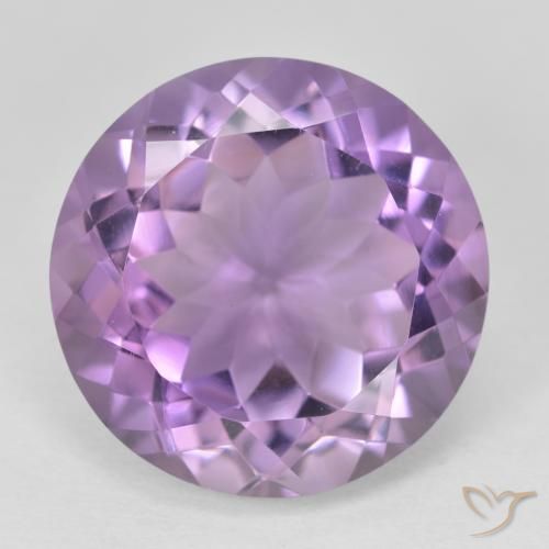 13.53 ct Round Cut Amethyst, 16.1 mm From Brazil, Photo A