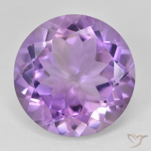 13.06 ct Round Cut Amethyst, 16.1 mm From Brazil, Photo A