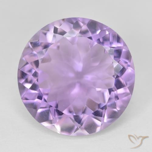 11.38ct Natural Medium Violet Amethyst, Round, VVS-VS
