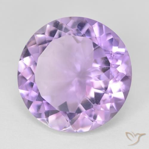 11.38 ct Violet Amethyst Stone, Natural Amethyst in Round Facet Shape for Sale
