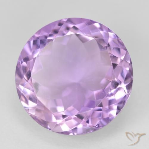 14.47 ct Violet Amethyst Stone, Natural Amethyst in Round Facet Shape for Sale