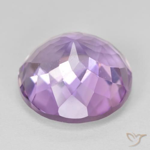 Amethyst Gemstone in 16 mm (calibrated) Size for Sale, Amethyst Stone in Medium Pink Violet Color