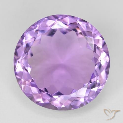 13.48 ct Round Cut Amethyst, 16 mm From Brazil, Photo A
