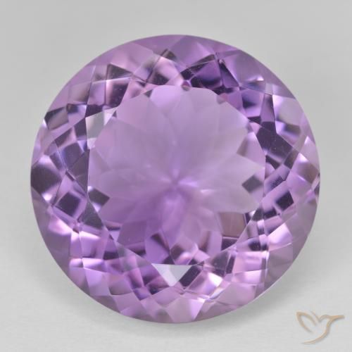 24.28ct Natural Purplish Violet Amethyst, Round, VVS