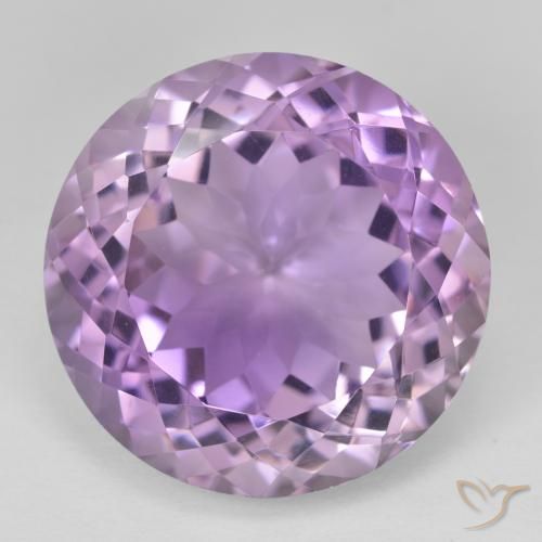 26.75ct Natural Medium Pink Violet Amethyst, Round, VVS
