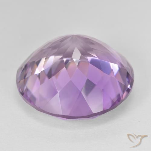 Amethyst Gemstone in 20 mm (calibrated) Size for Sale, Amethyst Stone in Medium Pink Violet Color