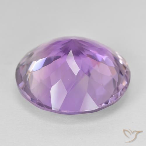 Amethyst Gemstone in 20 mm (calibrated) Size for Sale, Amethyst Stone in Medium Light Purplish-Violet Color