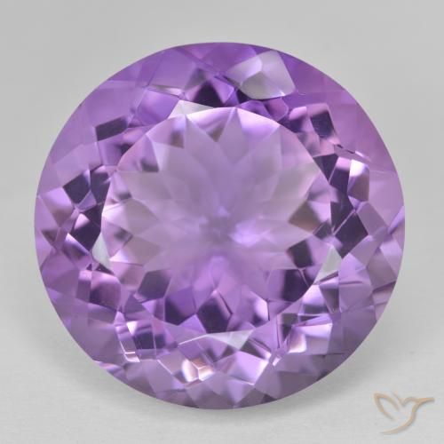 25.91 ct Round Cut Amethyst, 20.3 mm From Brazil, Photo A