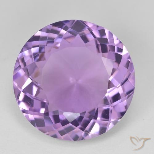 22.72ct Natural Medium Light Purplish-Violet Amethyst, Round, VVS