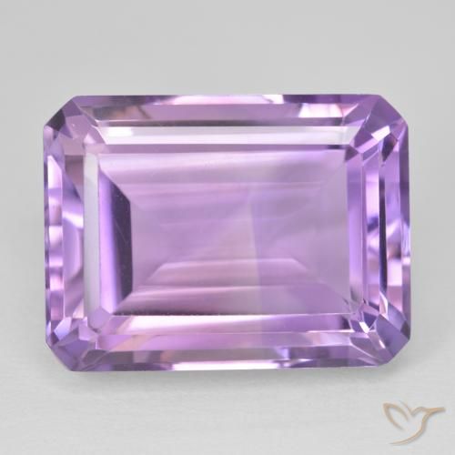 24.90ct Natural Pinkish Violet Amethyst, Emerald Cut, VVS