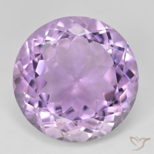 26.13ct Natural Pinkish Violet Amethyst, Round, VVS