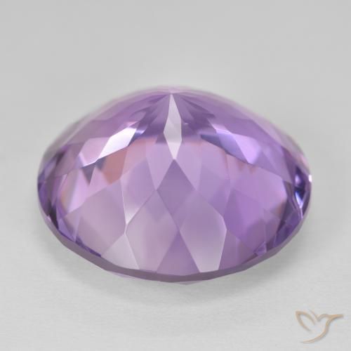 Amethyst Gemstone in 20 mm (calibrated) Size for Sale, Amethyst Stone in Pinkish Violet Color