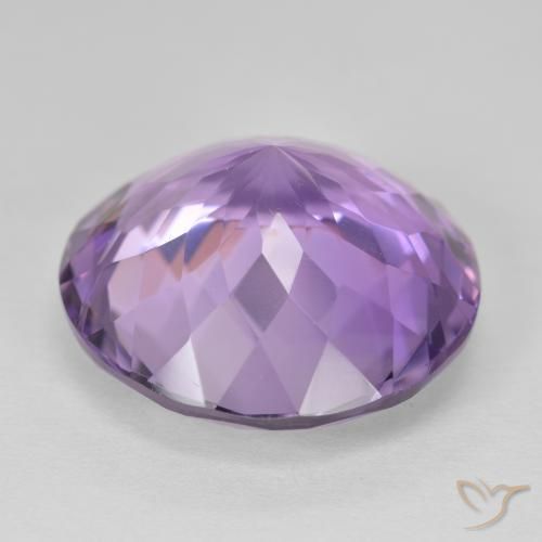 Amethyst Gemstone in 20 mm (calibrated) Size for Sale, Amethyst Stone in Pinkish Violet Color