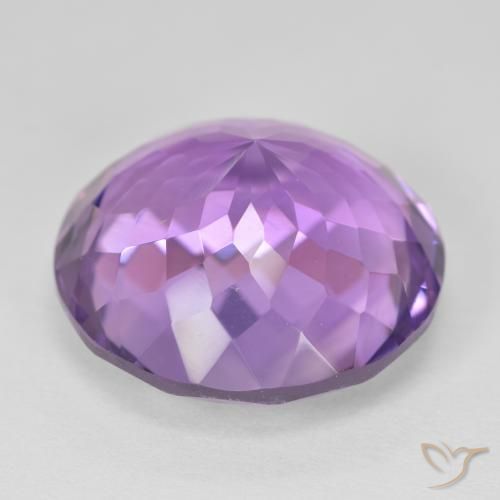 Amethyst Gemstone in 20 mm (calibrated) Size for Sale, Amethyst Stone in Medium Violet Color
