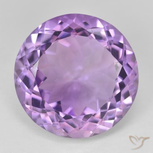 26.00ct Natural Pinkish Violet Amethyst, Round, VVS