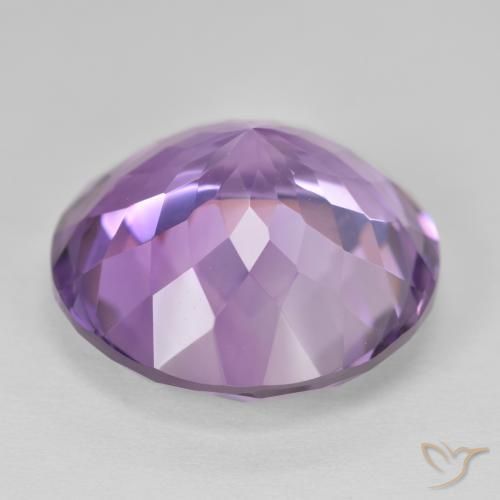Amethyst Gemstone in 20 mm (calibrated) Size for Sale, Amethyst Stone in Pinkish Violet Color