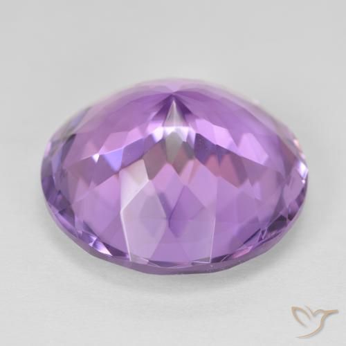 Amethyst Gemstone in 20 mm (calibrated) Size for Sale, Amethyst Stone in Pinkish Violet Color
