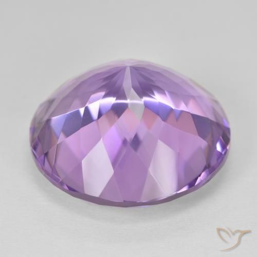 Amethyst Gemstone in 20 mm (calibrated) Size for Sale, Amethyst Stone in Pinkish Violet Color