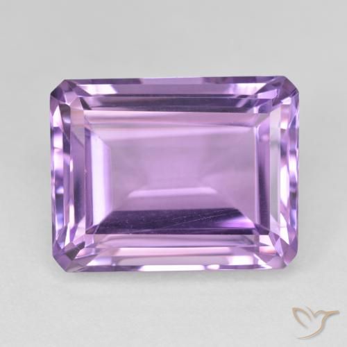 19.16ct Natural Eggplant Violet Amethyst, Emerald Cut, VVS-VS