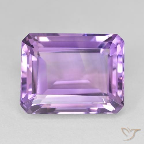 18.88ct Natural Deep Iris Violet Amethyst, Emerald Cut, VVS-VS