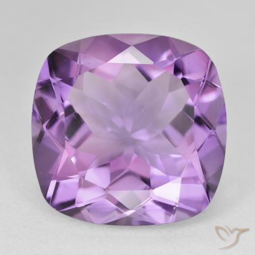 19.07ct Natural Medium Violet Amethyst, Cushion, VVS