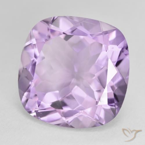 20.37 ct Violet Amethyst Stone, Natural Amethyst in Cushion-Cut Shape for Sale