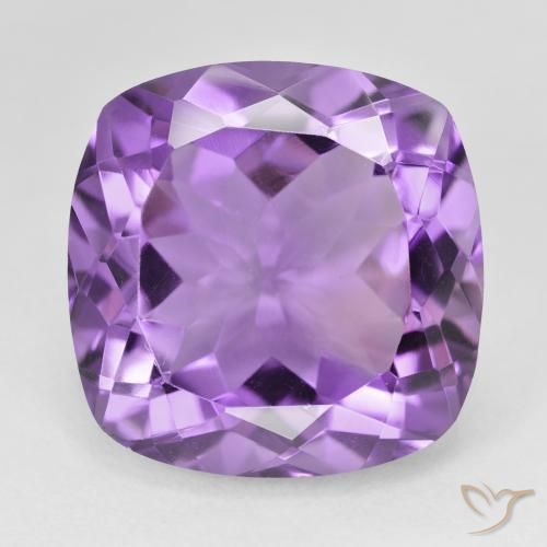 22.31ct Natural Deep Purplish Violet Amethyst, Cushion, VVS