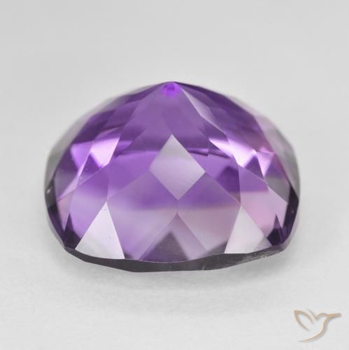 Amethyst Gemstone in 18 x 18 mm (calibrated) Size for Sale, Amethyst Stone in Deep Purplish Violet Color