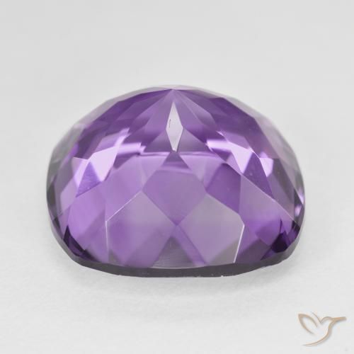 Amethyst Gemstone in 18 x 18 mm (calibrated) Size for Sale, Amethyst Stone in Medium Violet Color