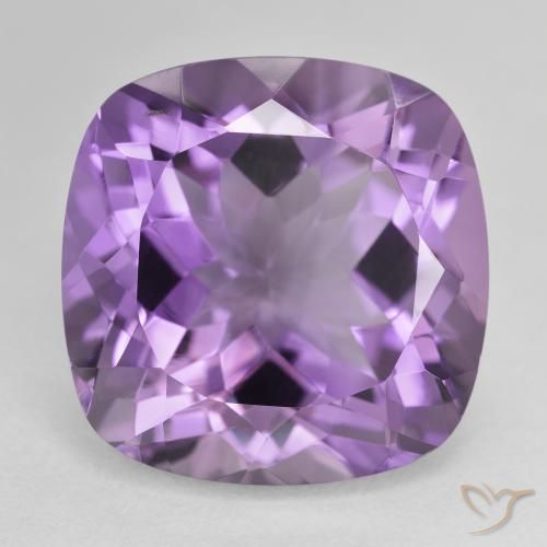 22.72ct Natural Medium Violet Amethyst, Cushion, VVS