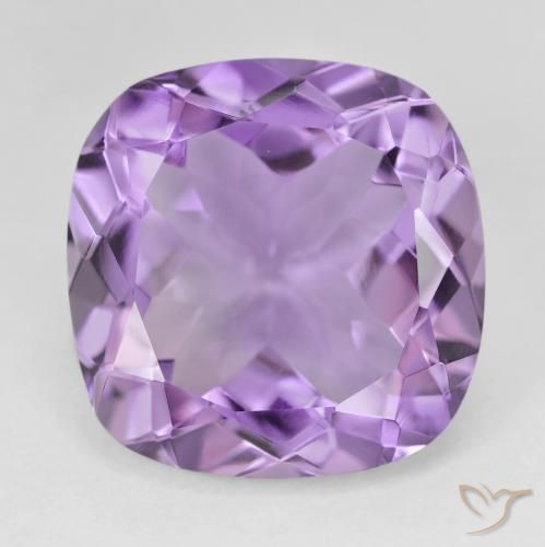 20.42ct Natural Medium Violet Amethyst, Cushion, VVS