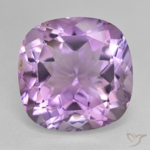 13.55ct Natural Medium Violet Amethyst, Cushion, VVS