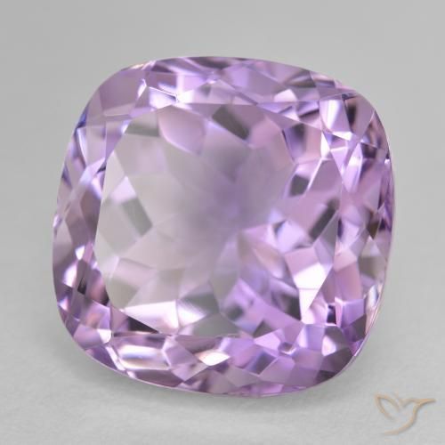 14.97 ct Violet Amethyst Stone, Natural Amethyst in Cushion-Cut Shape for Sale