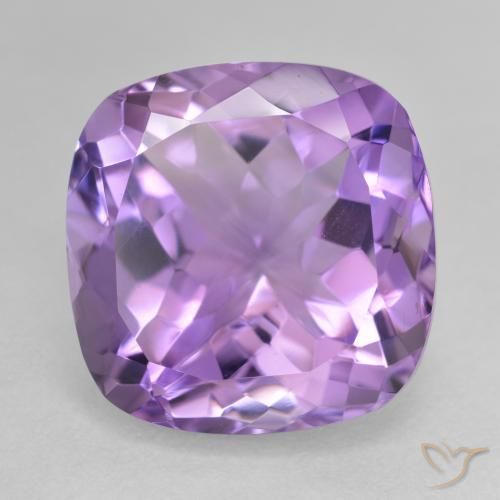 13.73ct Natural Pinkish Violet Amethyst, Cushion, VVS